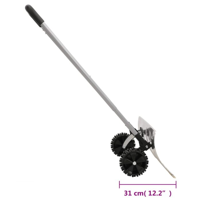 Pelle à neige et poignée extensible argenté 61 cm lame en acier – Image 7