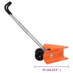 Pelle à neige double angle avec poignée extensible orange acier – Image 7