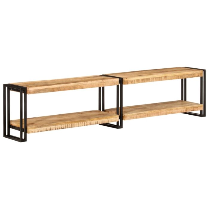 Meuble TV 180x30x40 cm bois massif de manguier – Image 1