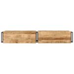 Meuble TV 180x30x40 cm bois massif de manguier – Image 3