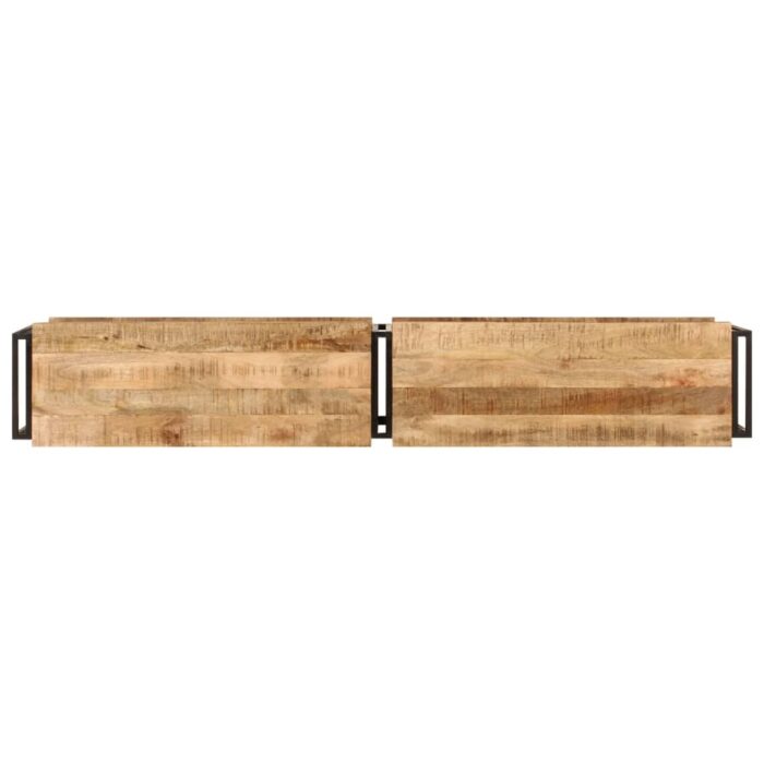 Meuble TV 180x30x40 cm bois massif de manguier – Image 3