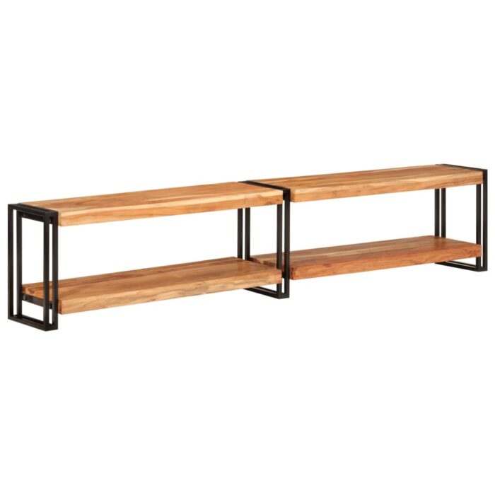 VXL8720845952488_a_en_hd_1.jpg Meuble TV 200x30x40 cm bois d'acacia massif – Image 1