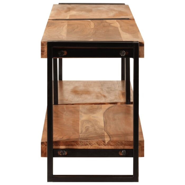 Meuble TV 200x30x40 cm bois d'acacia massif – Image 2
