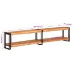 Meuble TV 200x30x40 cm bois d'acacia massif – Image 6