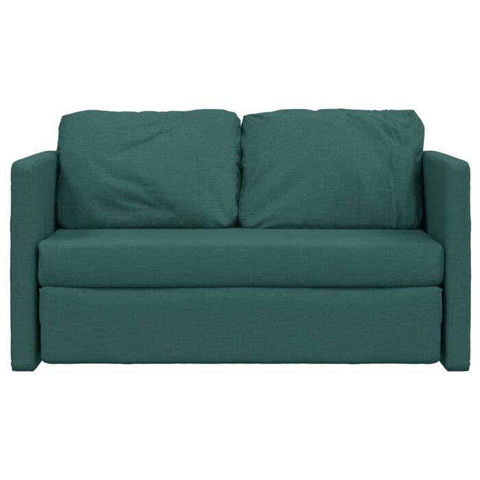 VXL8720845952631_g_en_hd_3.jpg Canapé-lit 2 en 1 vert foncé 112x174x55 cm tissu – Image 3