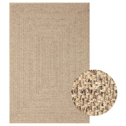 Tapis ZIZUR 140x200 cm aspect de jute intérieur et extérieur