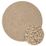 Tapis ZIZUR 90 cm aspect de jute intérieur et extérieur