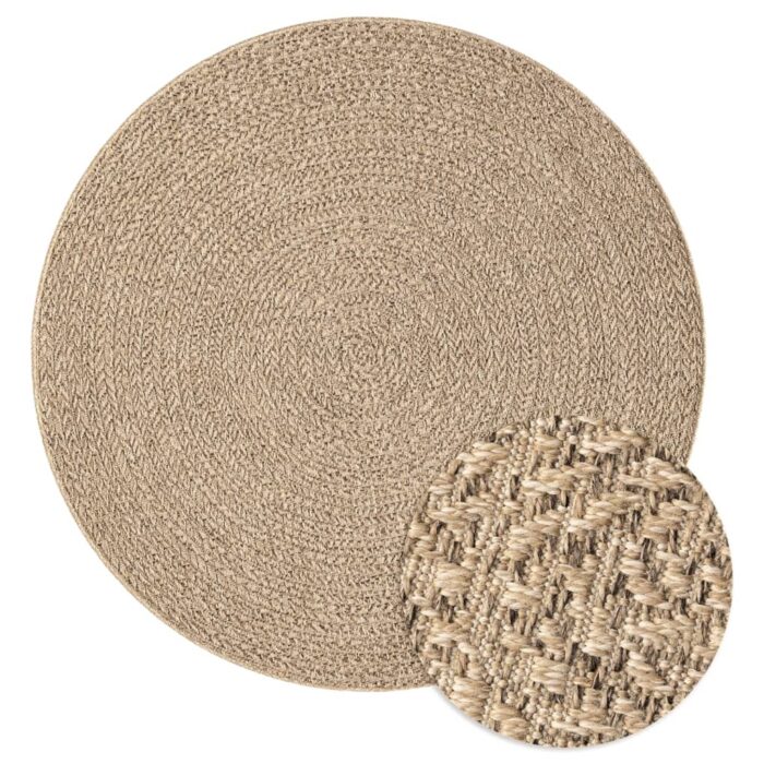 Tapis ZIZUR 90 cm aspect de jute intérieur et extérieur – Image 1