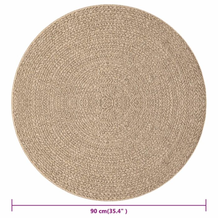 Tapis ZIZUR 90 cm aspect de jute intérieur et extérieur – Image 5