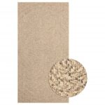 Tapis ZIZUR 80x150 cm aspect de jute intérieur et extérieur