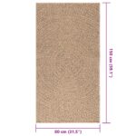Tapis ZIZUR 80x150 cm aspect de jute intérieur et extérieur – Image 8