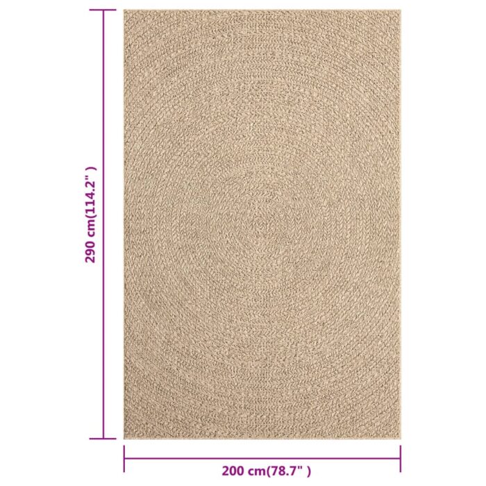 Tapis ZIZUR 200x290 cm aspect de jute intérieur et extérieur – Image 6