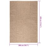 Tapis ZIZUR 200x290 cm aspect de jute intérieur et extérieur – Image 8