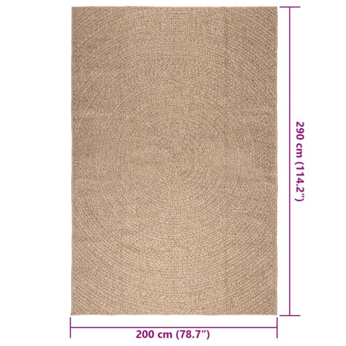 Tapis ZIZUR 200x290 cm aspect de jute intérieur et extérieur – Image 8