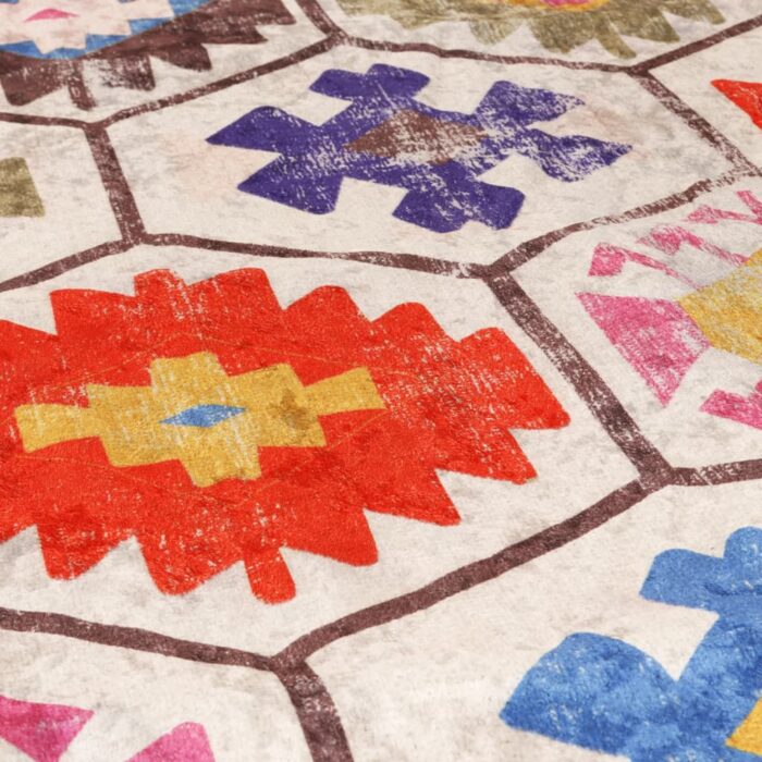 Tapis lavable multicolore 190x300 cm antidérapant – Image 5