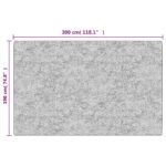 Tapis lavable multicolore 190x300 cm antidérapant – Image 6