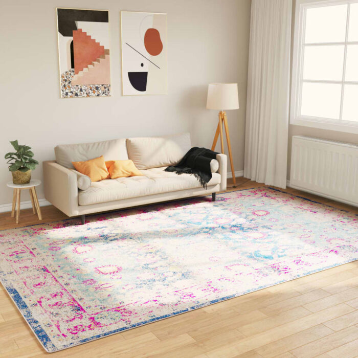 Tapis lavable multicolore 190x300 cm antidérapant – Image 1