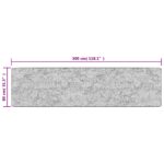 Tapis lavable noir et blanc 80x300 cm antidérapant – Image 6