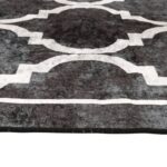 Tapis lavable noir et blanc 120x180 cm antidérapant – Image 4