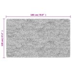 Tapis lavable noir et blanc 120x180 cm antidérapant – Image 6