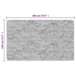 Tapis lavable noir et doré 120x180 cm antidérapant – Image 6