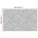 Tapis lavable noir et doré 190x300 cm antidérapant – Image 6