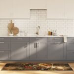 Tapis de cuisine multicolore 60x180 cm lavable antidérapant