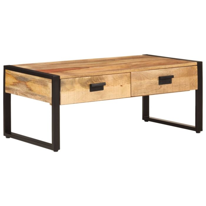 VXL8720845957278_a_en_hd_1.jpg Table basse 100x54x40 cm bois de manguier solide et fer – Image 1