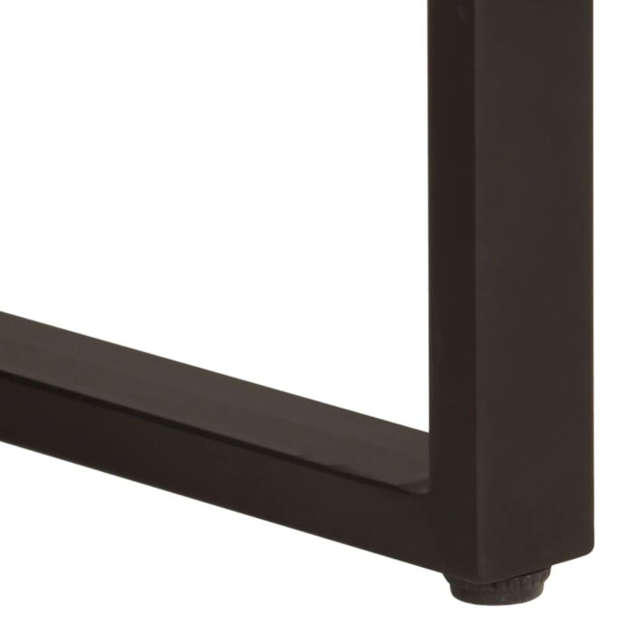 Table basse 100x54x40 cm bois de manguier solide et fer – Image 6