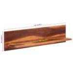 Étagères murales 2 pcs 112x20x26 cm bois massif d'acacia – Image 5