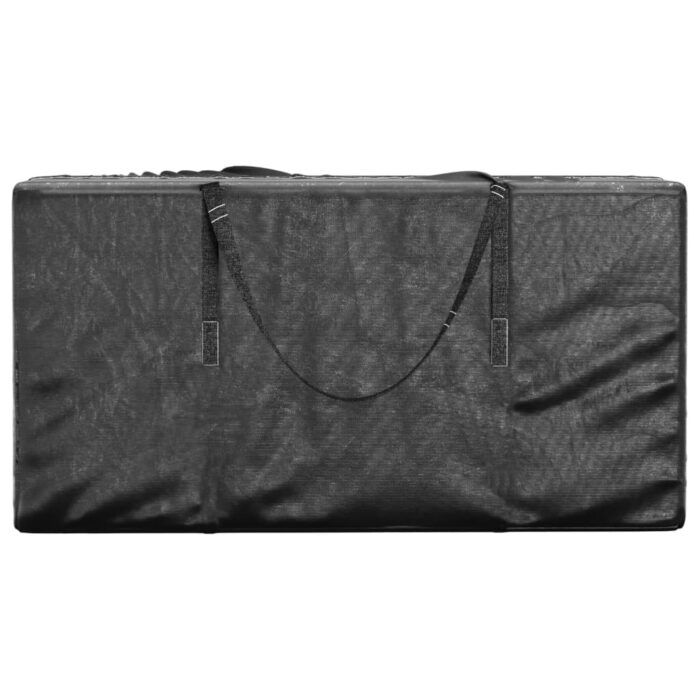 Sac de rangement pour sapin de Noël noir 150x75x75 cm PE – Image 2