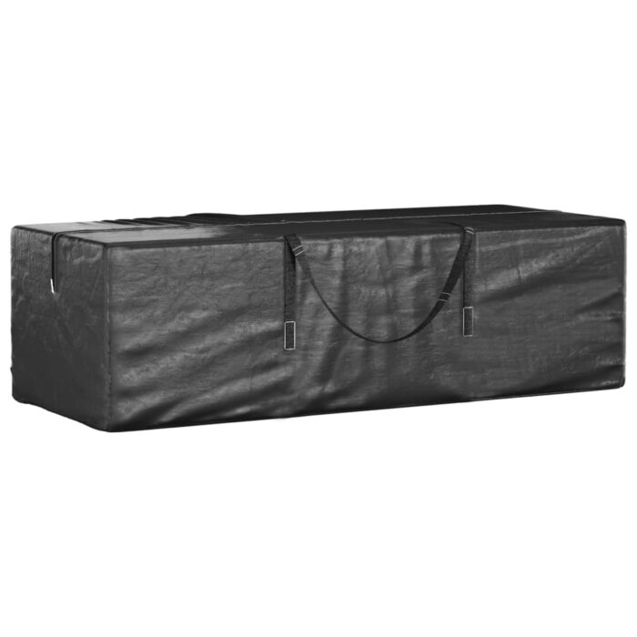 Sacs de rangement pour sapin de Noël 2 pcs noir polyéthylène – Image 2
