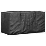 Sacs de rangement pour sapin de Noël 2 pcs noir polyéthylène – Image 2