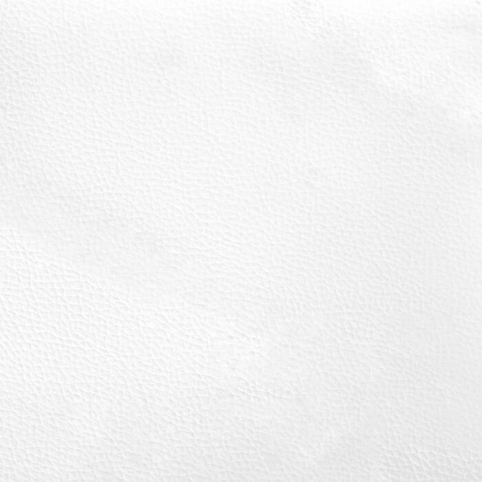 Fauteuil inclinable avec repose-pieds blanc similicuir – Image 6