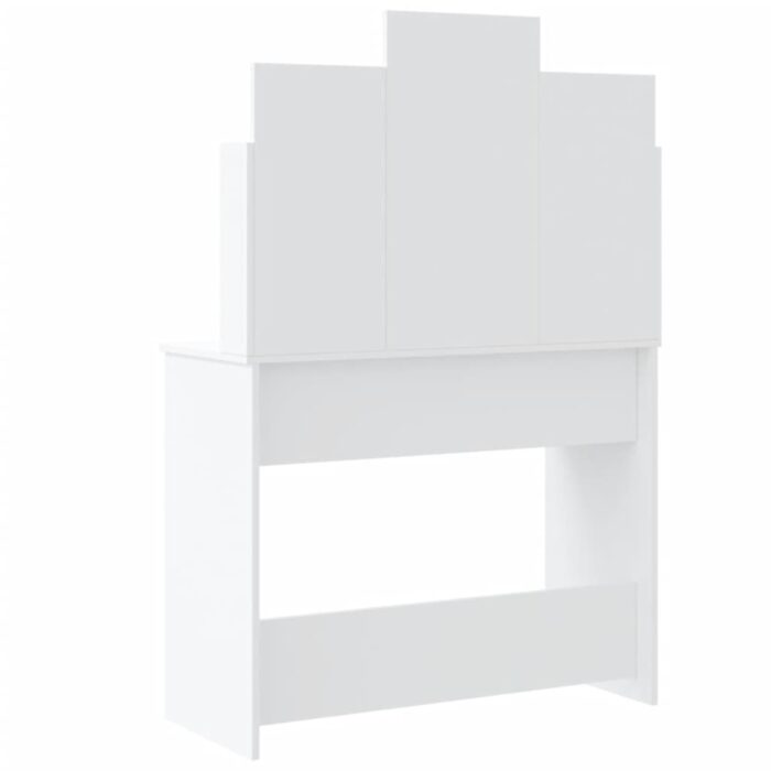 Coiffeuse avec lumières LED blanc 96x40x142 cm – Image 5