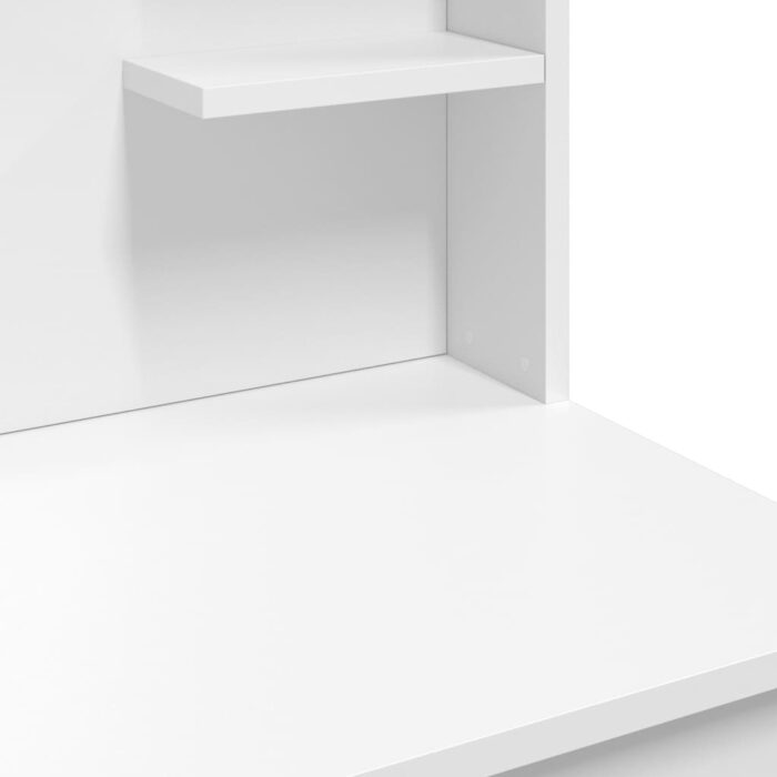 Coiffeuse avec lumières LED blanc 96x40x142 cm – Image 6