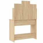Coiffeuse avec lumières LED chêne sonoma 96x40x142 cm – Image 5