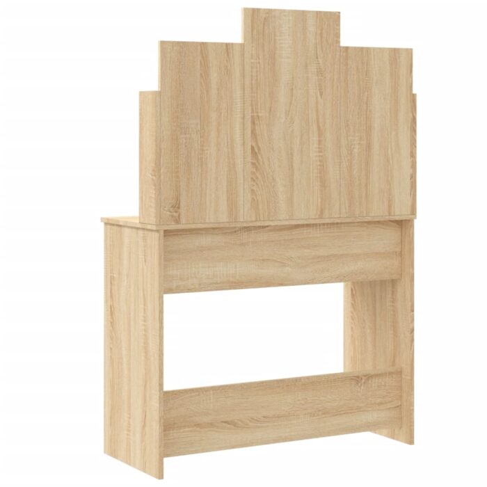 Coiffeuse avec lumières LED chêne sonoma 96x40x142 cm – Image 5