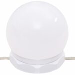 Coiffeuse avec lumières LED gris béton 96x40x142 cm – Image 7