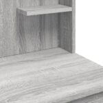 Coiffeuse avec lumières LED sonoma gris 96x40x142 cm – Image 6