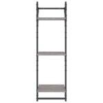 Étagères murales à 3 niveaux avec barres 2 pcs sonoma gris – Image 3