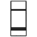 Étagère murale avec barre noir 30x25x65 cm – Image 2