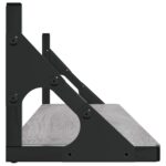 Étagères murales 2pcs Sonoma gris 80x15x15,5 cm Bois ingénierie – Image 4