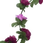Guirlandes de fleurs de Noël 6 pcs violet clair 250 cm – Image 4