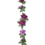 Guirlandes de fleurs de Noël 6 pcs violet clair 250 cm – Image 5