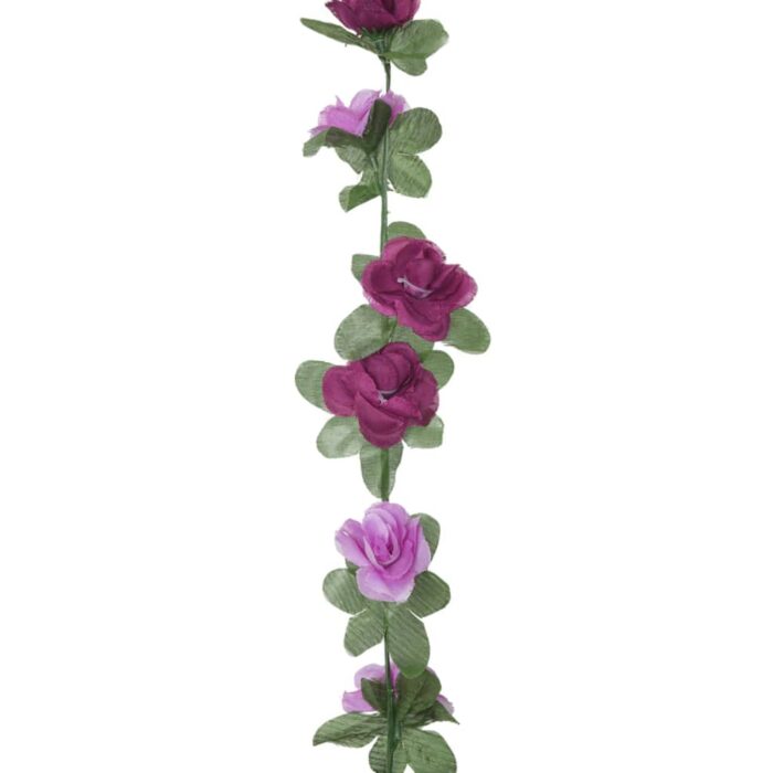 Guirlandes de fleurs de Noël 6 pcs violet clair 250 cm – Image 5