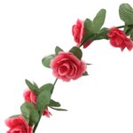 Guirlandes de fleurs de Noël 6 pcs rouge rosé 250 cm – Image 4