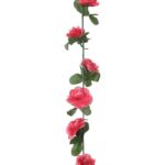 Guirlandes de fleurs de Noël 6 pcs rouge rosé 250 cm – Image 5