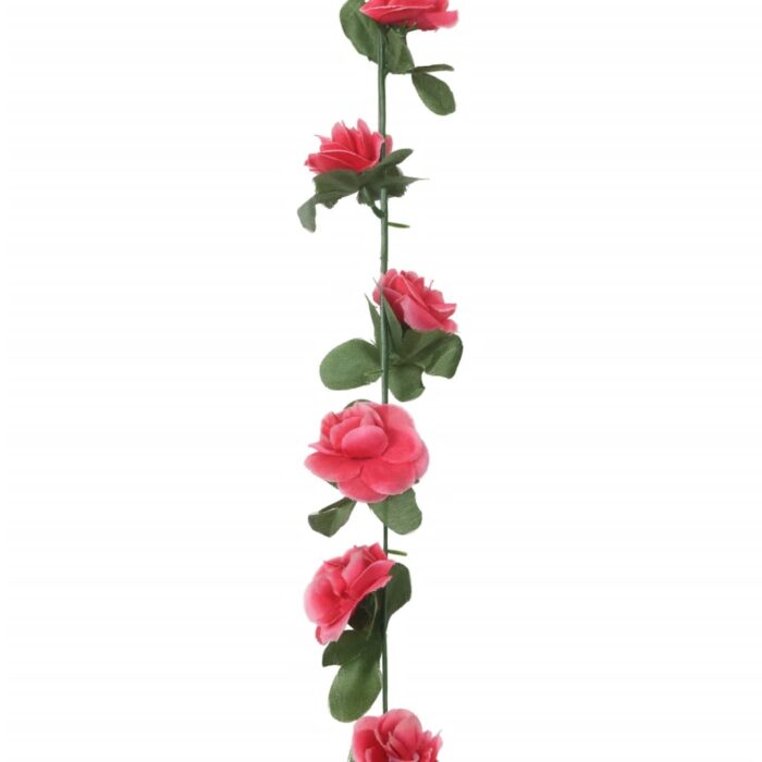 Guirlandes de fleurs de Noël 6 pcs rouge rosé 250 cm – Image 5