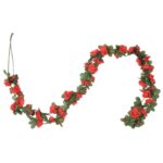 Guirlandes de fleurs de Noël 6 pcs rouge 250 cm – Image 3